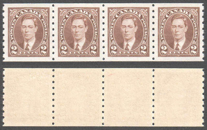 Canada Scott 239 Mint VF Strip (P) - Click Image to Close